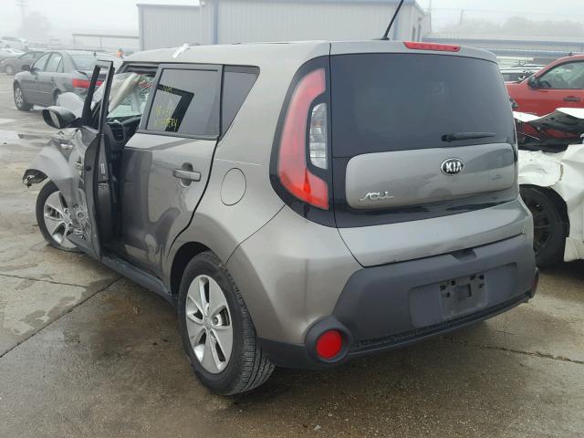 KNDJN2A26E7106078 - 2014 KIA SOUL GRAY photo 3