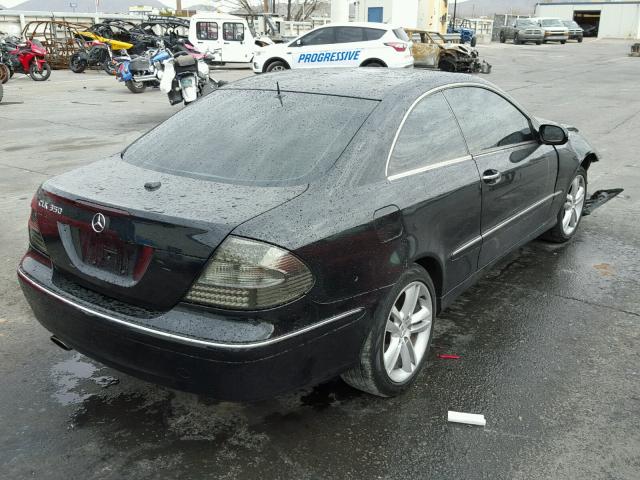 WDBTJ56H56F190256 - 2006 MERCEDES-BENZ CLK 350 BLACK photo 4