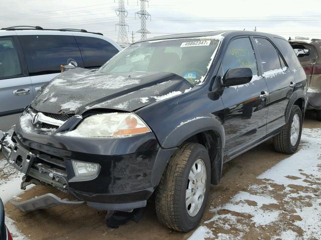 2HNYD18251H516140 - 2001 ACURA MDX BLACK photo 2