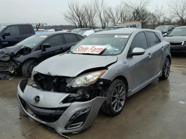 JM1BL1H55A1336258 - 2010 MAZDA 3 S SILVER photo 2