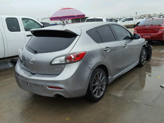 JM1BL1H55A1336258 - 2010 MAZDA 3 S SILVER photo 4