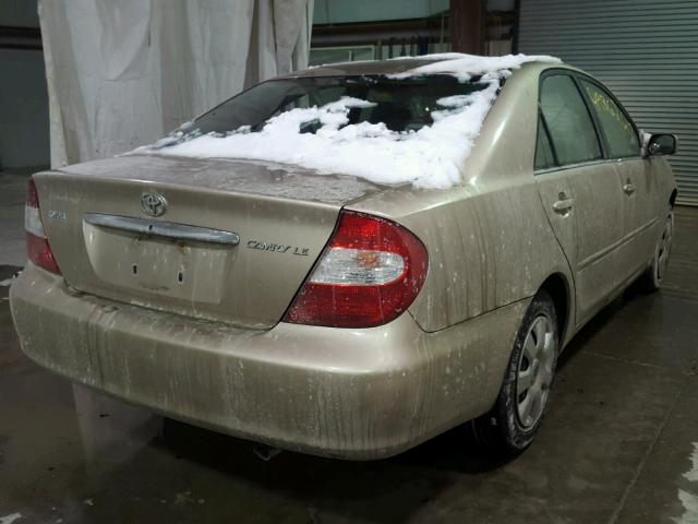 4T1BE32K02U058756 - 2002 TOYOTA CAMRY LE თაფლისფერი ფოტო 4