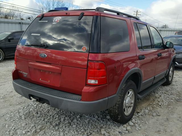 1FMZU73K33ZB48205 - 2003 FORD EXPLORER X RED photo 4