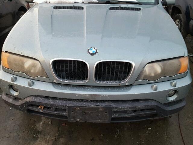 5UXFA53513LV93249 - 2003 BMW X5 3.0I GRAY photo 7