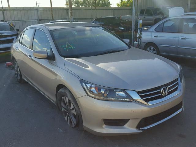 1HGCR2F30EA286595 - 2014 HONDA ACCORD LX GOLD photo 1