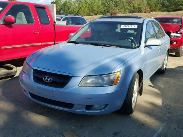 5NPEU46F46H070321 - 2006 HYUNDAI SONATA GLS BLUE photo 2