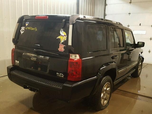 1J8HG58236C233498 - 2006 JEEP COMMANDER BLACK photo 4