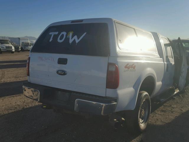 1FTWW31R58EA31489 - 2008 FORD F350 SRW S WHITE photo 4