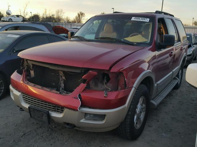 1FMFU185X5LB04601 - 2005 FORD EXPEDITION RED photo 2