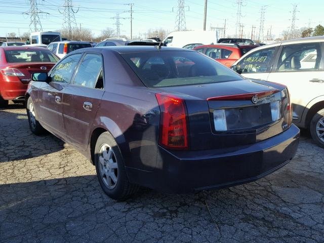 1G6DM57T960113718 - 2006 CADILLAC CTS MAROON photo 3