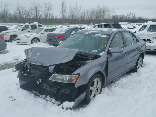 5NPEU46F47H173420 - 2007 HYUNDAI SONATA SE GRAY photo 2