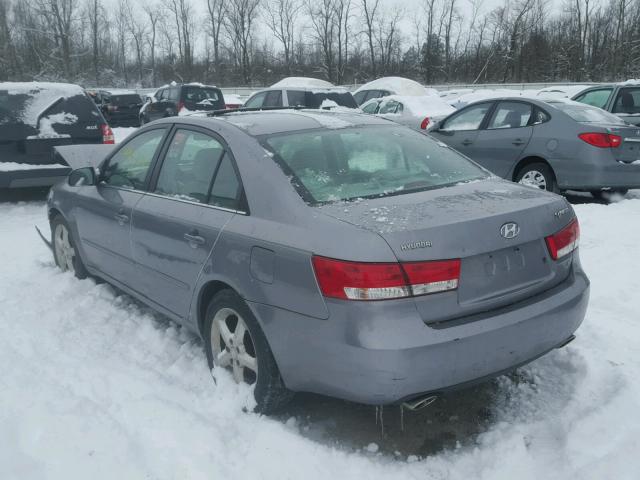 5NPEU46F47H173420 - 2007 HYUNDAI SONATA SE GRAY photo 3