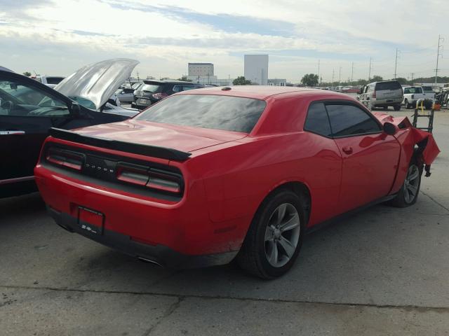 2C3CDZAG1GH107750 - 2016 DODGE CHALLENGER RED photo 4