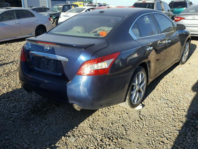 1N4AA51E59C807057 - 2009 NISSAN MAXIMA S BLUE photo 4