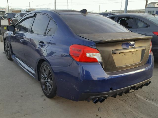 JF1VA1B63H9802226 - 2017 SUBARU WRX BLUE photo 3