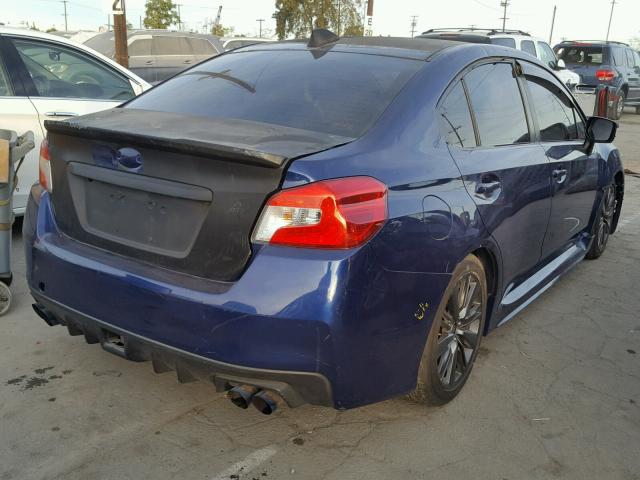 JF1VA1B63H9802226 - 2017 SUBARU WRX BLUE photo 4