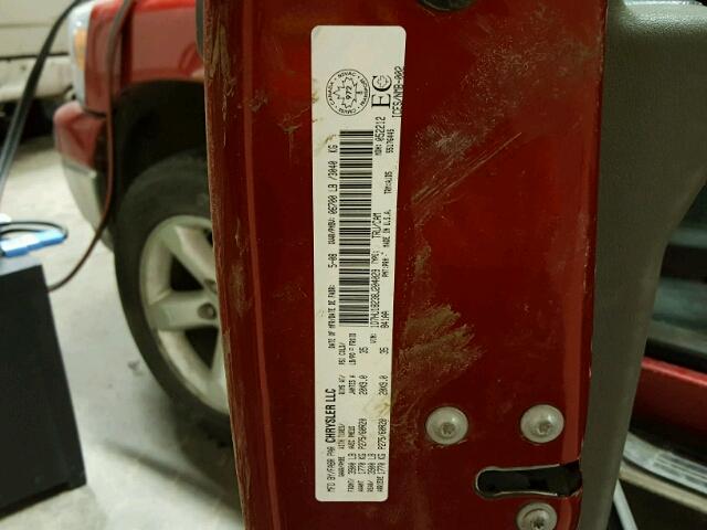 1D7HU18238J204029 - 2008 DODGE RAM 1500 S RED photo 10