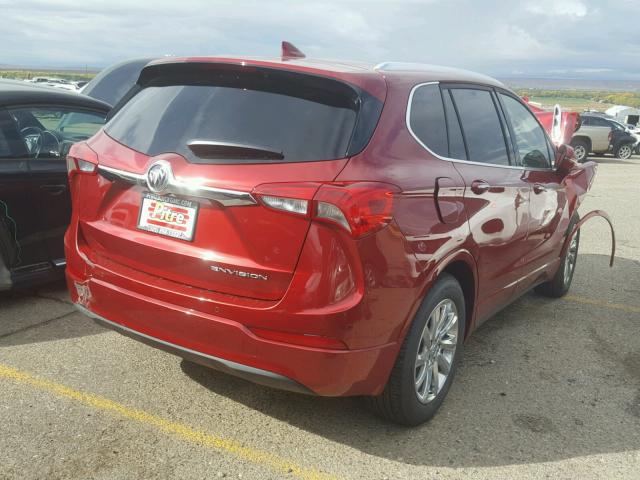 LRBFXCSA4KD011753 - 2019 BUICK ENVISION E RED photo 4