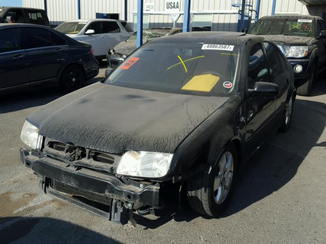 3VWSE69M13M141273 - 2003 VOLKSWAGEN JETTA GLS BLACK photo 2