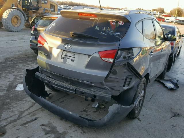 KM8JU3AG2EU884864 - 2014 HYUNDAI TUCSON GLS GRAY photo 4