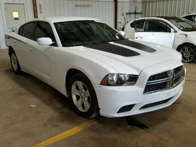 2C3CDXBG3EH192641 - 2014 DODGE CHARGER WHITE photo 1