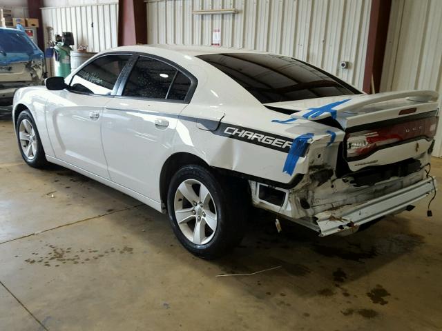 2C3CDXBG3EH192641 - 2014 DODGE CHARGER WHITE photo 3