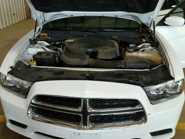 2C3CDXBG3EH192641 - 2014 DODGE CHARGER WHITE photo 7