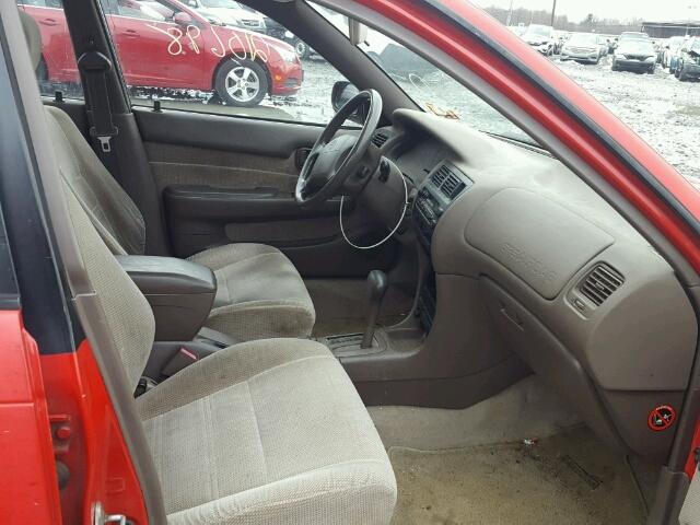 JT2EB02E8T0114432 - 1996 TOYOTA COROLLA BA RED photo 5