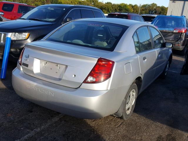 1G8AF52F44Z154353 - 2004 SATURN ION LEVEL SILVER photo 4