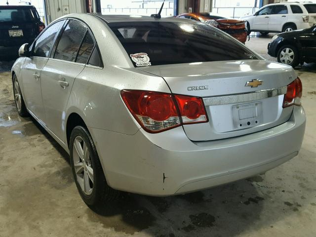 1G1PE5SB0E7298438 - 2014 CHEVROLET CRUZE LT SILVER photo 3