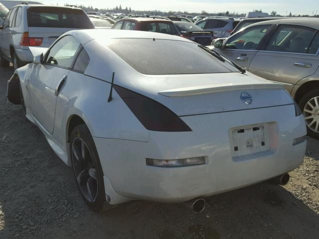 JN1BZ34D97M506400 - 2007 NISSAN 350Z COUPE WHITE photo 3