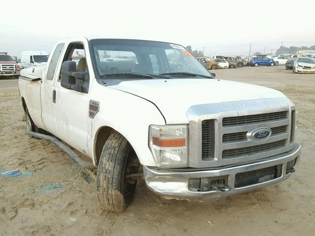 1FTSX20R68ED78630 - 2008 FORD F250 SUPER WHITE photo 1