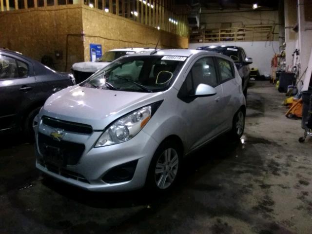 KL8CD6S91EC547261 - 2014 CHEVROLET SPARK 1LT SILVER photo 2