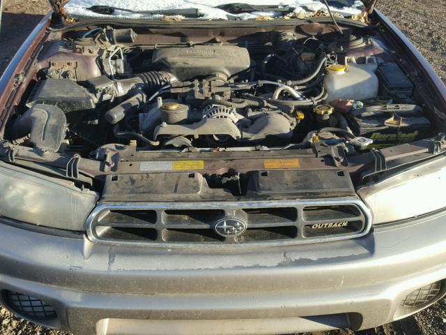 4S3BG6856X7658964 - 1999 SUBARU LEGACY OUT BURGUNDY photo 7