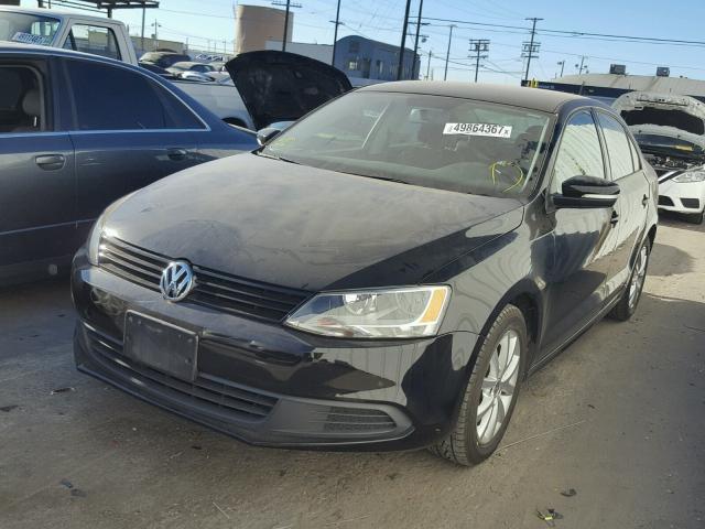 3VWDP7AJ9CM401557 - 2012 VOLKSWAGEN JETTA SE 黑色 照片 2