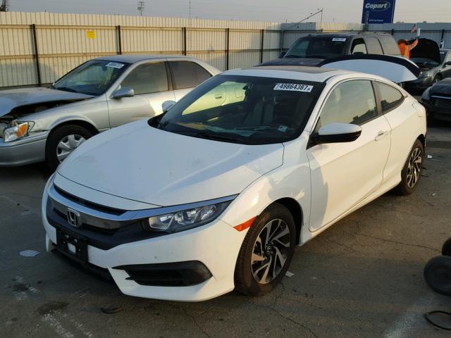 2HGFC4B06HH301709 - 2017 HONDA CIVIC LX WHITE photo 2