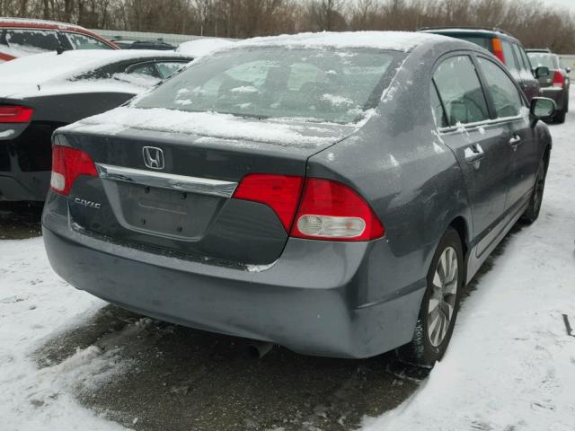 19XFA1F90AE021264 - 2010 HONDA CIVIC EXL SILVER photo 4