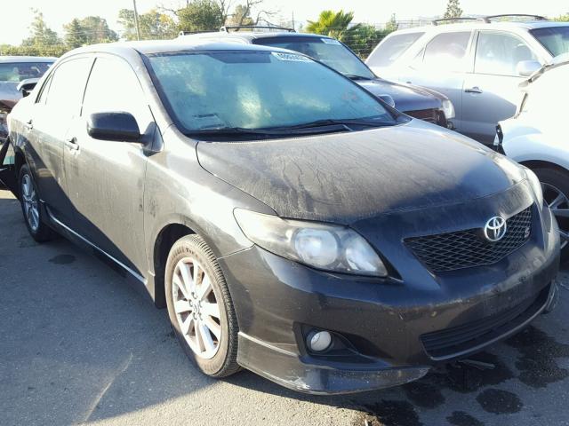 1NXBU4EE3AZ378389 - 2010 TOYOTA COROLLA BA BLACK photo 1