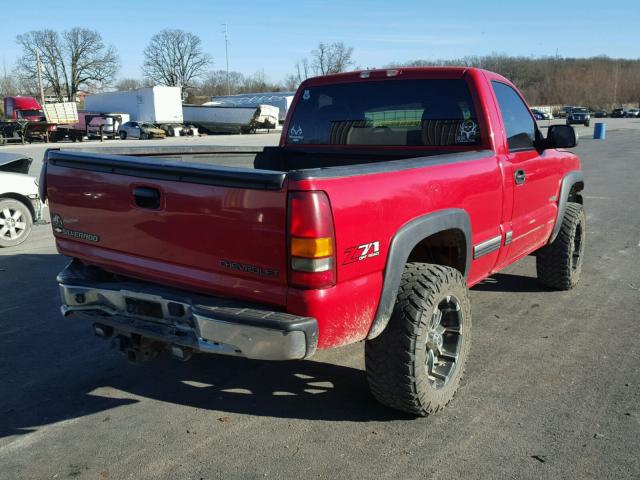 1GCEK14T32Z341739 - 2002 CHEVROLET SILVERADO RED photo 4