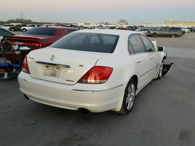 JH4KB16586C009157 - 2006 ACURA RL WHITE photo 4