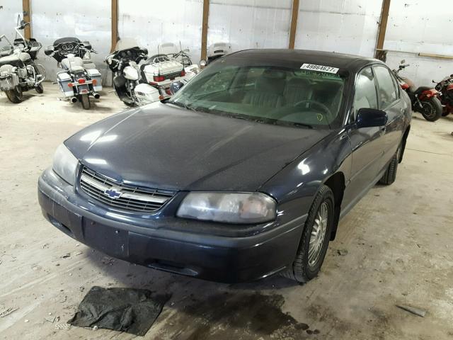 2G1WF55KXY9152247 - 2000 CHEVROLET IMPALA BLUE photo 2