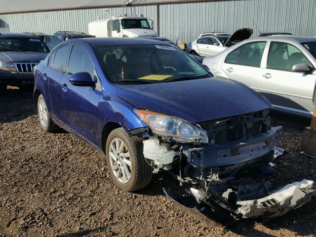 JM1BL1V80C1552262 - 2012 MAZDA 3 I BLUE photo 1