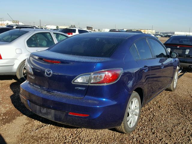 JM1BL1V80C1552262 - 2012 MAZDA 3 I BLUE photo 4