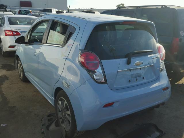 KL8CL6S02FC704043 - 2015 CHEVROLET SPARK EV 2 BLUE photo 3