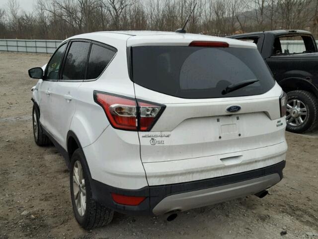 1FMCU9GD0HUA74727 - 2017 FORD ESCAPE SE WHITE photo 3