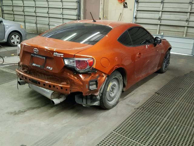 JF1ZNAA19D1724717 - 2013 TOYOTA SCION FR-S ORANGE photo 4