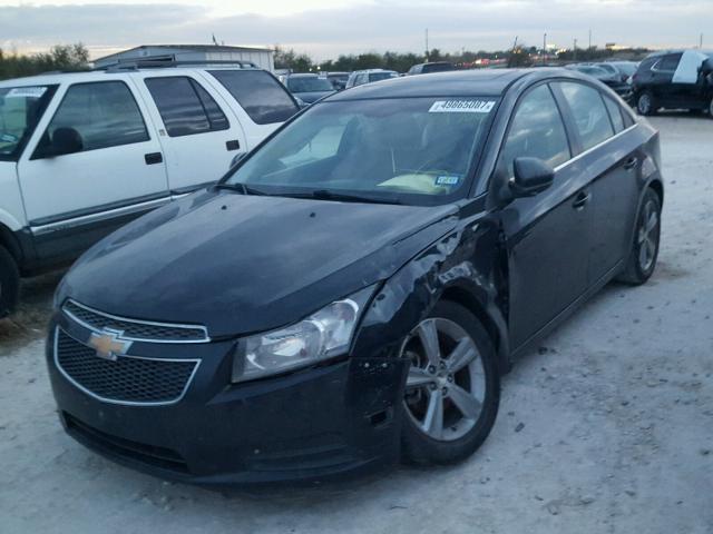 1G1PE5SB2D7124904 - 2013 CHEVROLET CRUZE LT BLACK photo 2