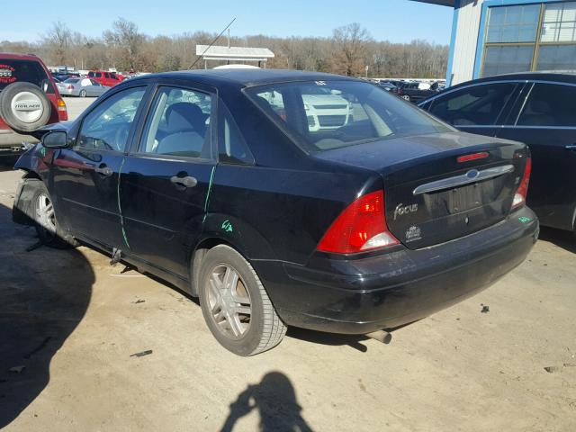 1FAFP34PX1W152872 - 2001 FORD FOCUS SE BLACK photo 3