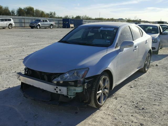 JTHBF5C20A5124905 - 2010 LEXUS IS 250 SILVER photo 2