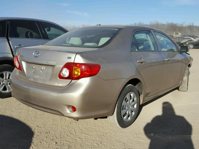 1NXBU40E59Z057974 - 2009 TOYOTA COROLLA BA GOLD photo 4